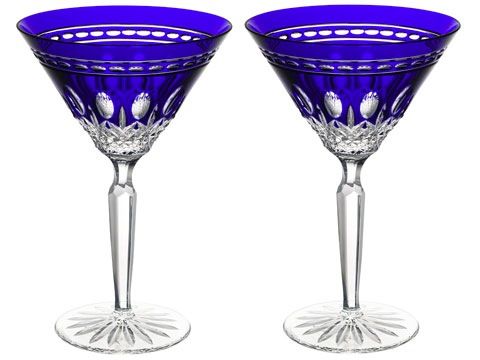 Набор из 2 хрустальных бокалов для мартини Clarendon Cobalt