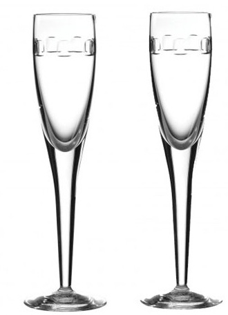 Набор из 2 хрустальных бокалов для шампанского Geo