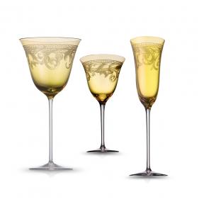 Набор хрустальных бокалов и стаканов Arabesque Amber на 6 персон, 30 предметов