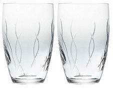 Набор из 2 хрустальных стаканов Flow Weft